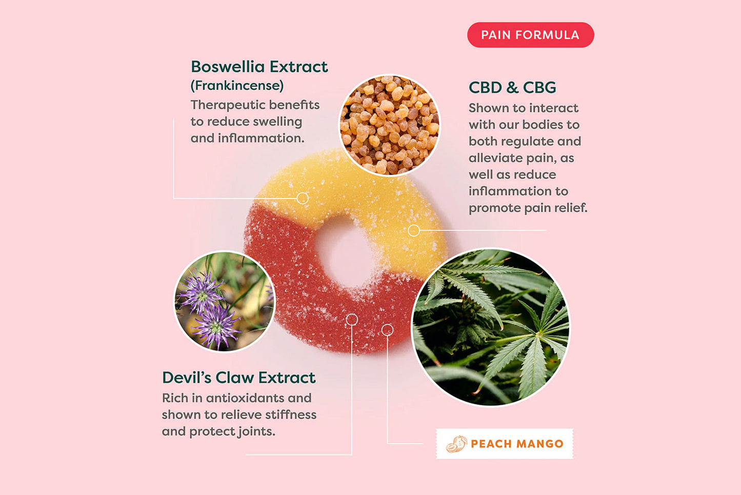 CBD Pain Gummies - 3ct pack