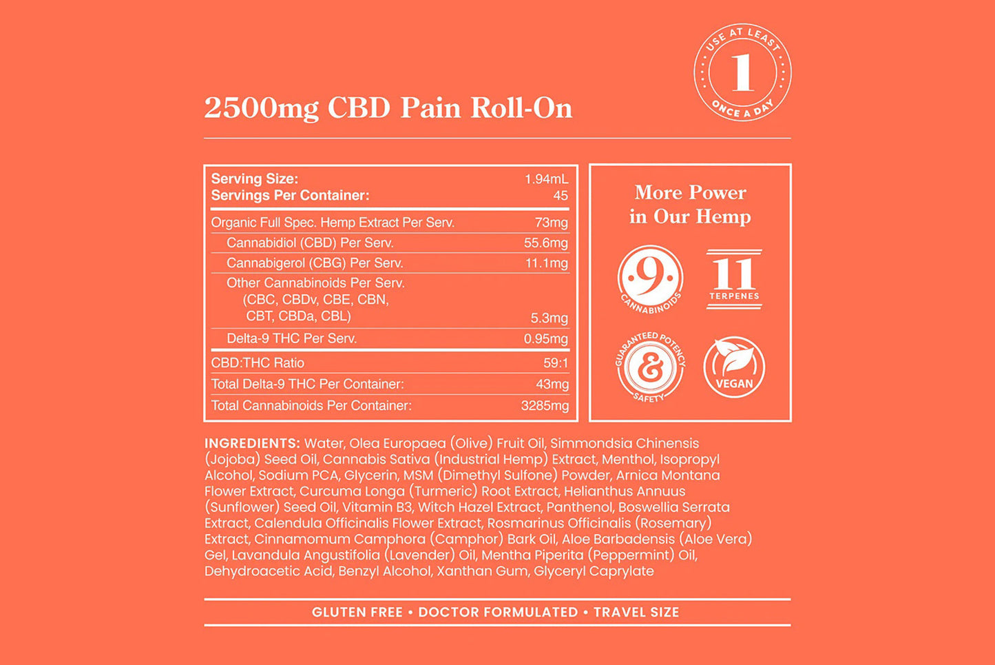 CBD Pain Roll-On (2.95 oz)